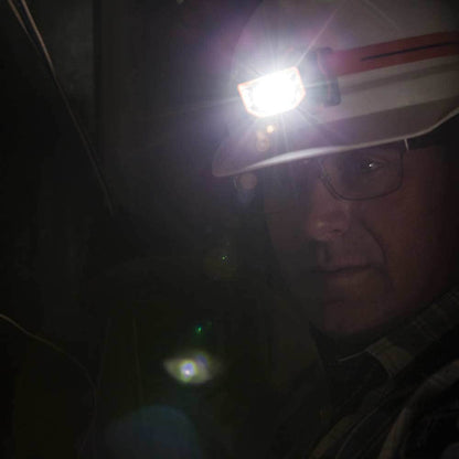 KLEIN LED Head Lamp 2-mode w Hard Hat Strap FL1 A-56220