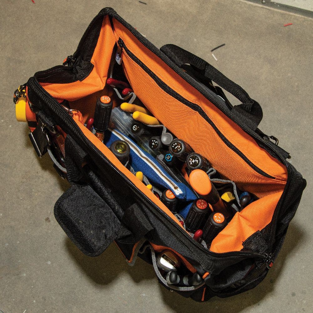 KLEIN Tradesman Pro 42 Pocket Wide-Open Tool Bag 55469