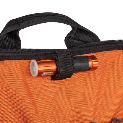 KLEIN Tradesman Pro 21 Pocket Tool Backpack w Work Light 55655