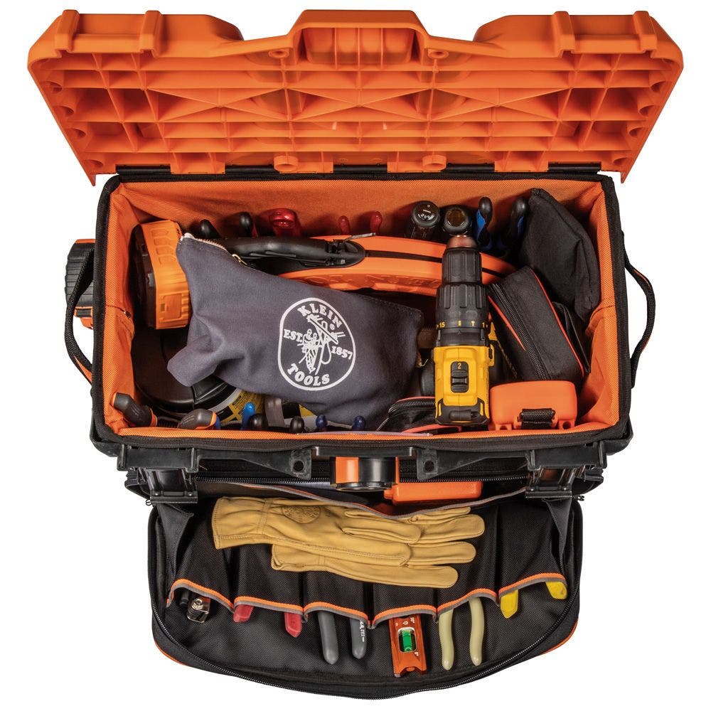 KLEIN Tradesman Pro 19 Pocket Rolling Tool Bag 55473RTB