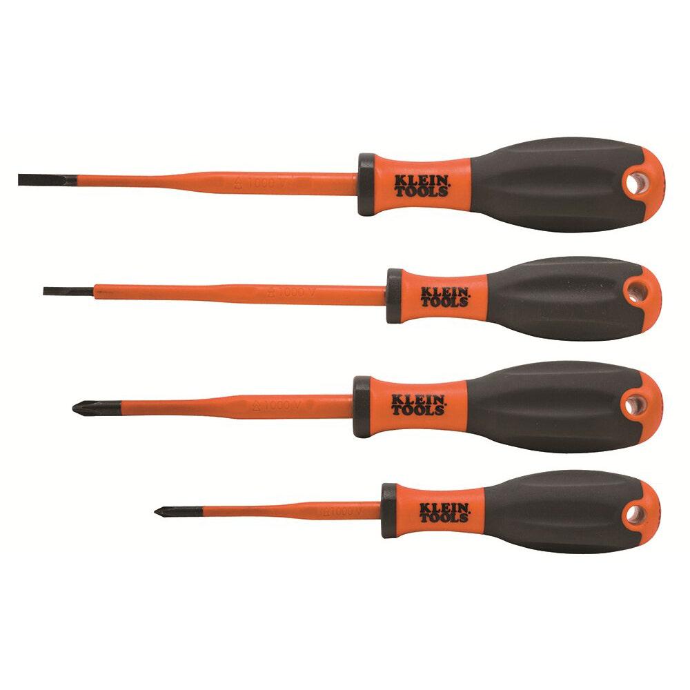 KLEIN VDE Slim Screwdrivers - 4 Piece A32690INS