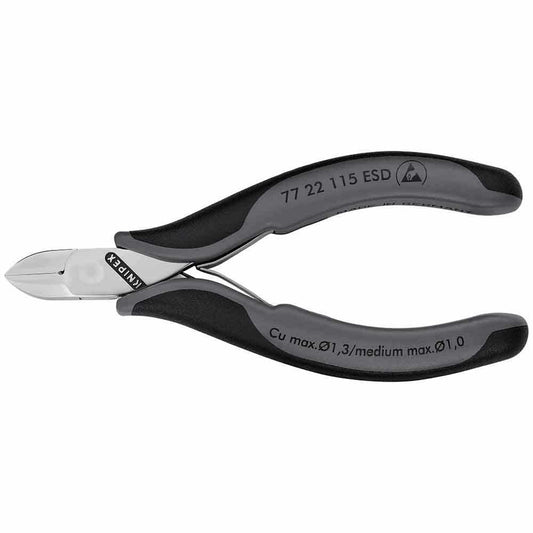 KNIPEX 115mm Electronics Diag Cutter Esd 7722115ESD