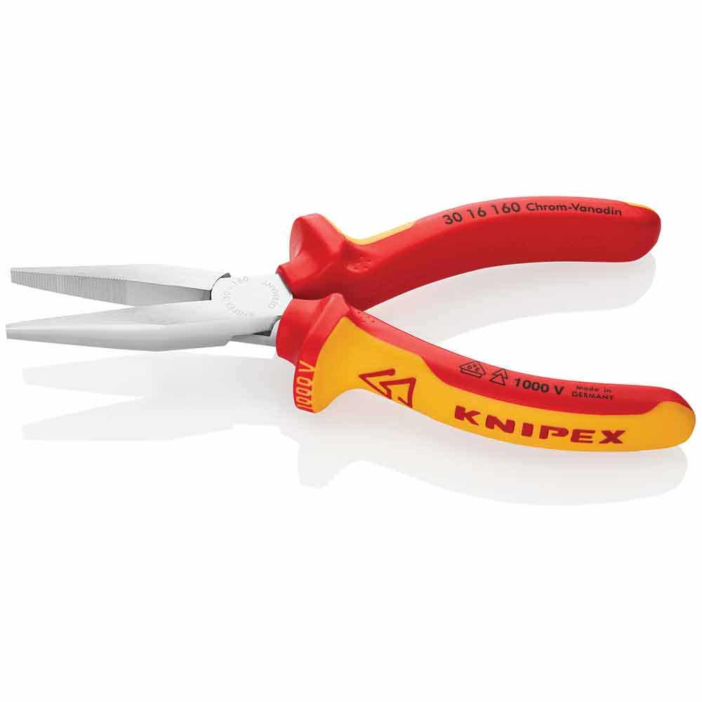 KNIPEX 160mm 1000V Long Nose Pliers 3016160SB