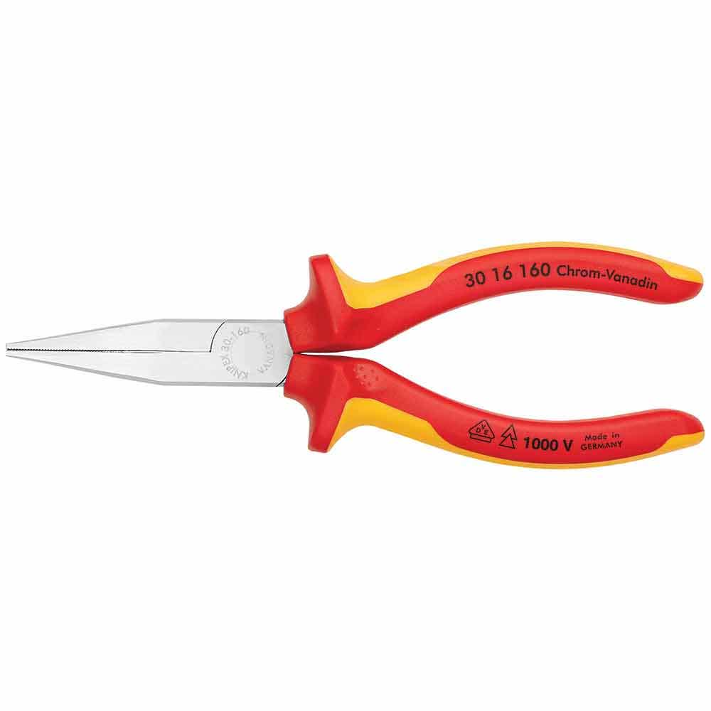 KNIPEX 160mm 1000V Long Nose Pliers 3016160SB
