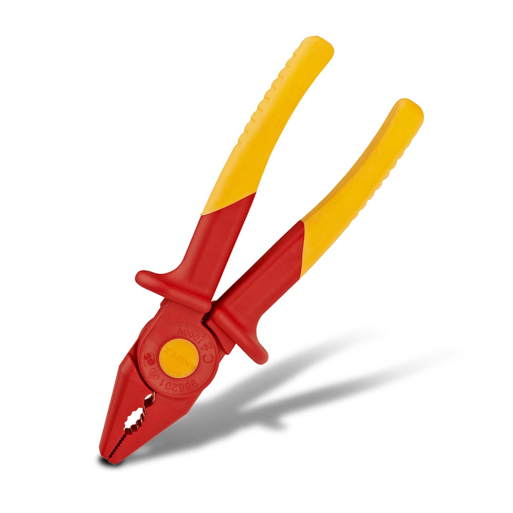 KNIPEX 180mm Plastic Flat Nose Pliers 986201