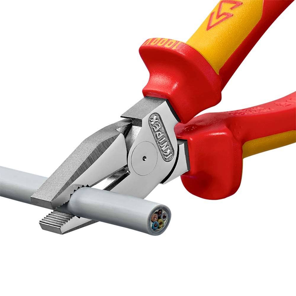KNIPEX 200mm 1000V VDE High Leverage Combination Pliers 0206200SB