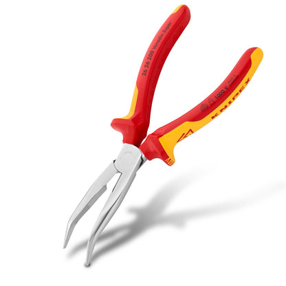 KNIPEX 200mm 1000V VDE Snipe Nose Side Cutting Pliers 2626200SB