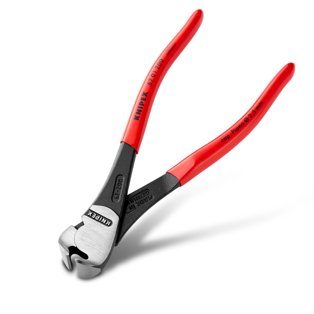 KNIPEX 200mm High Leverage End Cutting Nipper 6701200SB