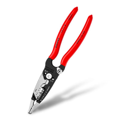 KNIPEX 200mm Multifunction Wire Stripper Plastic Grip Handle 13718