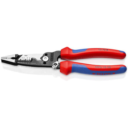 KNIPEX 200mm Multifunction Wire Stripper Soft Grip Handle 13728