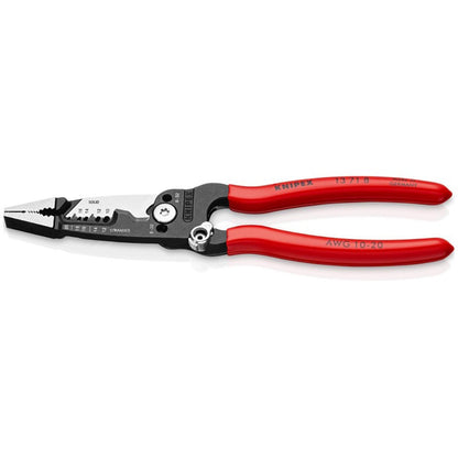 KNIPEX 200mm Multifunction Wire Stripper Plastic Grip Handle 13718