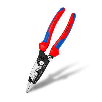 KNIPEX 200mm Multifunction Wire Stripper Soft Grip Handle 13728
