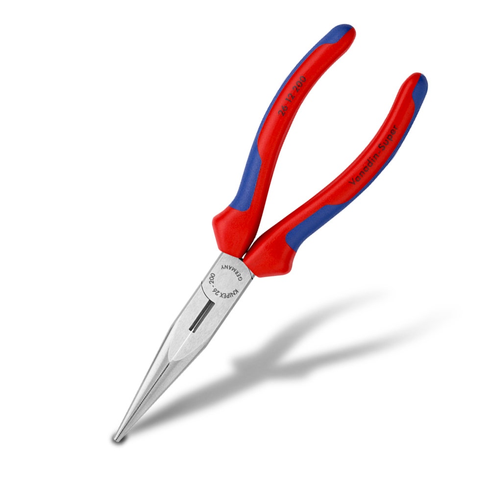 KNIPEX 200mm Snipe Nose Side Cutting Pliers 2612200SB