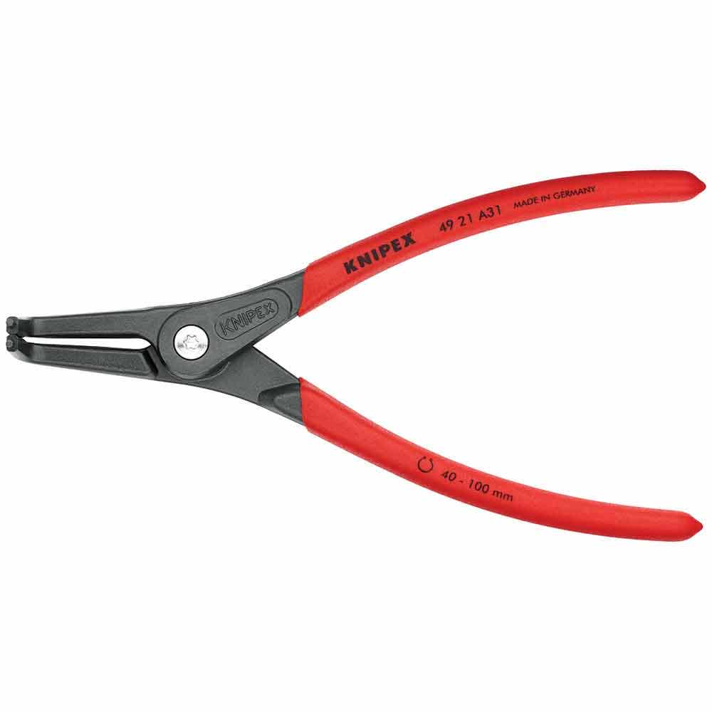 KNIPEX 210mm Precision Ext Circlip Bent 4921A31SB