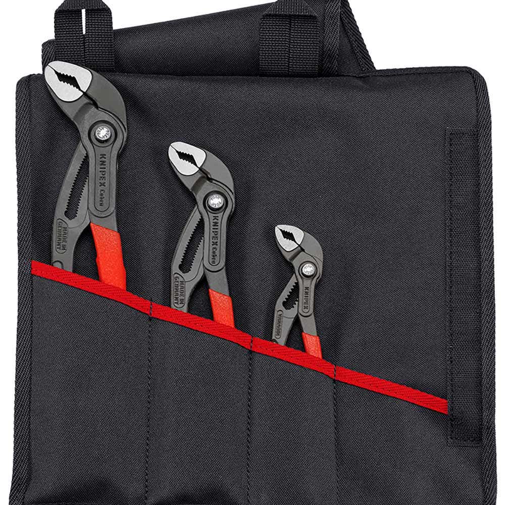 KNIPEX 3 Piece Cobra Plier Tool Roll Set 00 19 55 S9