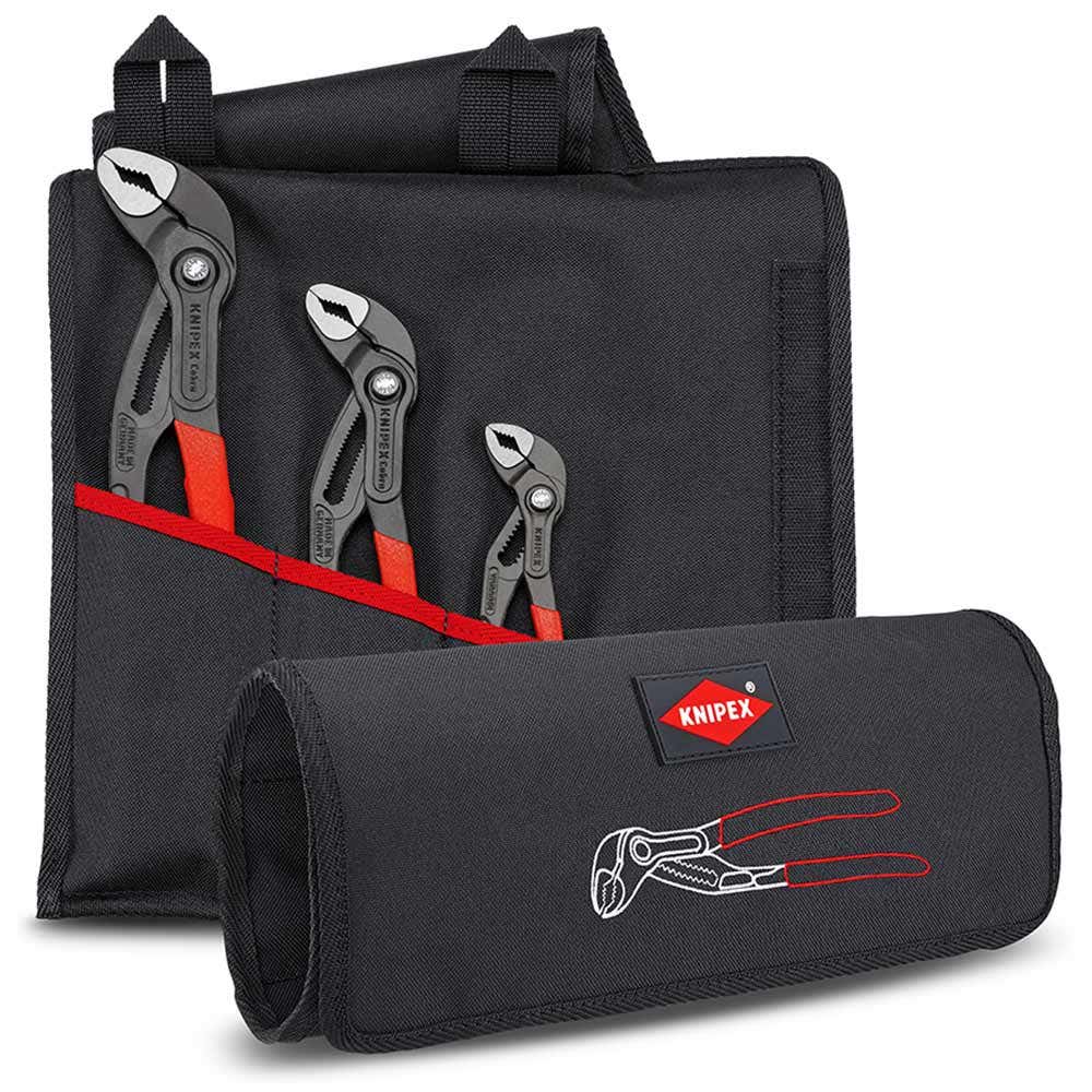 KNIPEX 3 Piece Cobra Plier Tool Roll Set 00 19 55 S9