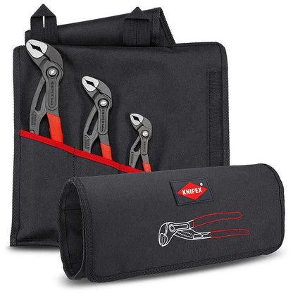 KNIPEX 3 Piece Cobra Plier Tool Roll Set 00 19 55 S9