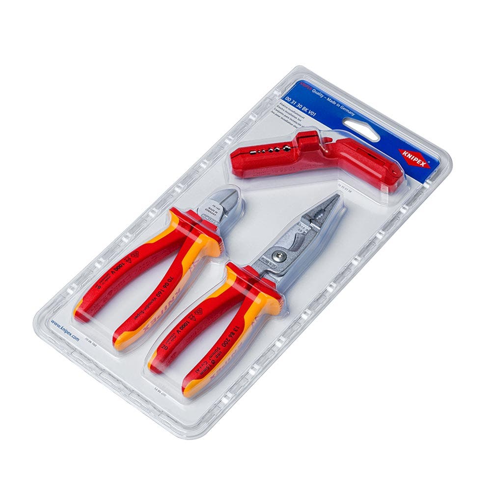 KNIPEX Electrical Installations Set - 3 Piece 003130BKV01