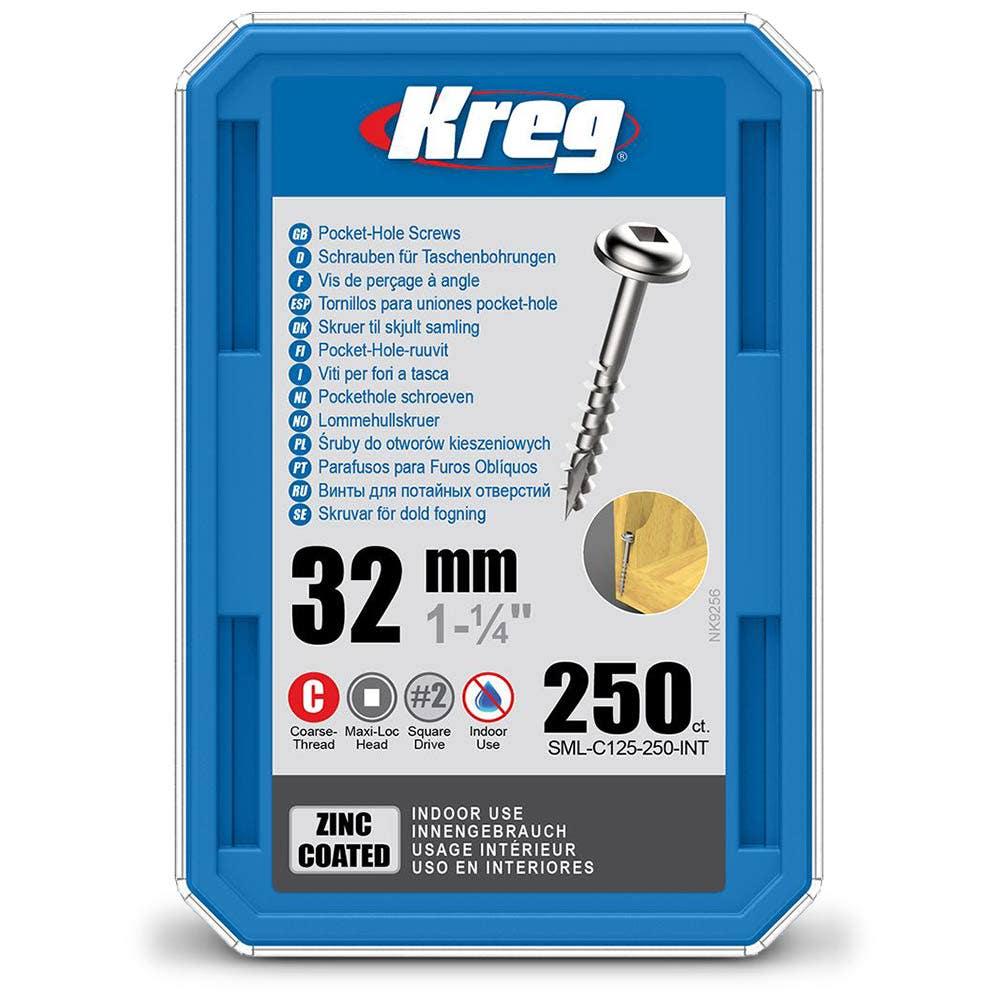 KREG Decking Screws Coarse Stainless Steel 50mm - 700 KR-SMLC125-250