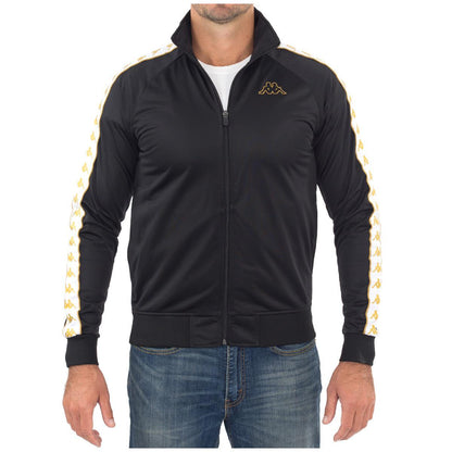 Kappa 222 Banda Anniston Men's Slim Jacket Black, White and Gold