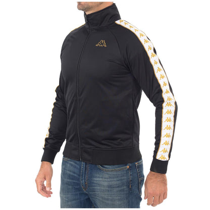Kappa 222 Banda Anniston Men's Slim Jacket Black, White and Gold