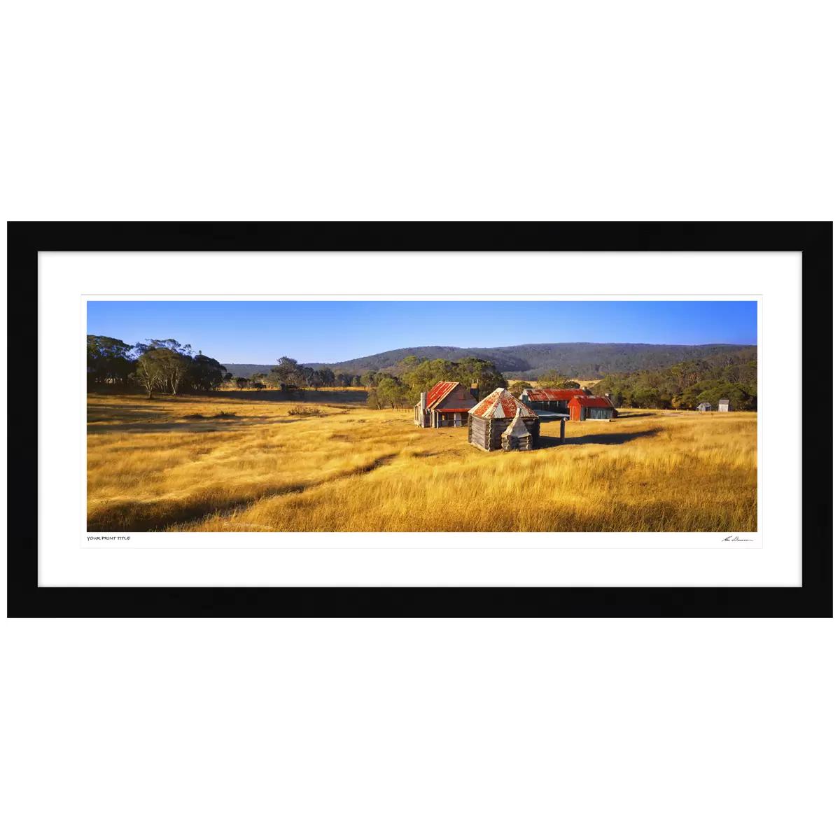 Ken Duncan Coolamine Homestead NSW Black Framed Print 51.9 x 101.2cm