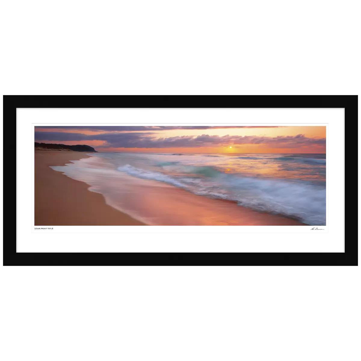Ken Duncan Dawning of a New Day Wamberal White Framed Print 127.6 x 60.9cm