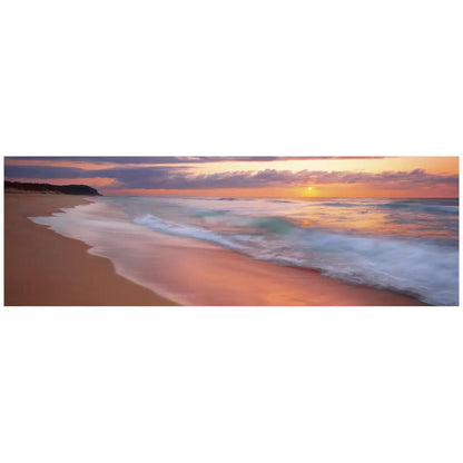 Ken Duncan Dawning of a New Day Wamberal Framed Print White 101.2 x 51.9cm