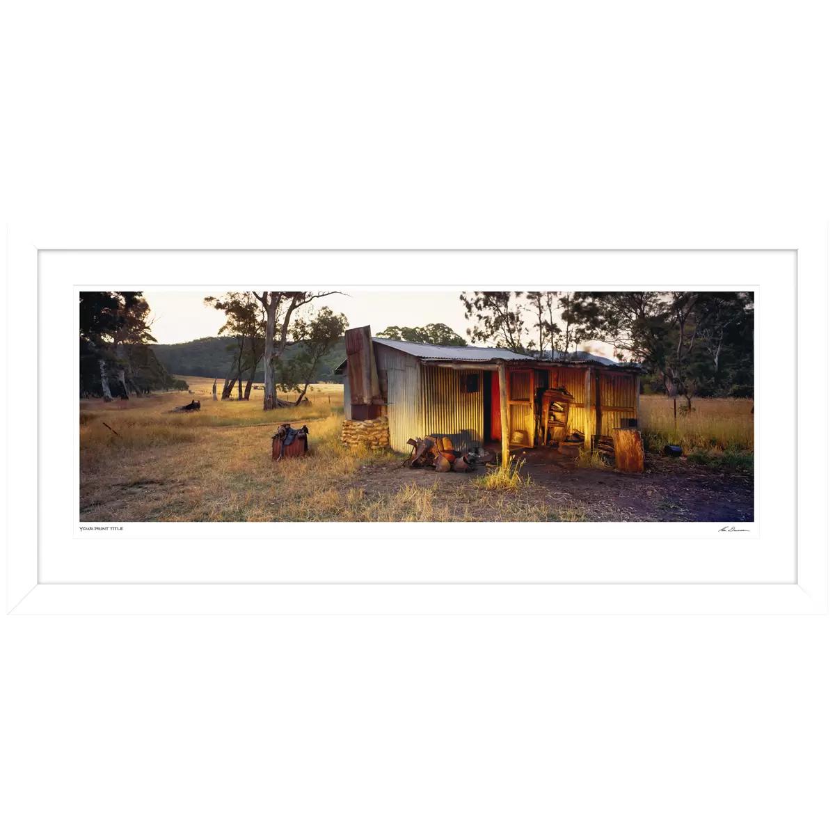 Ken Duncan Dogmans Hut Alpine NP Framed Print 127.6 x 60.9cm