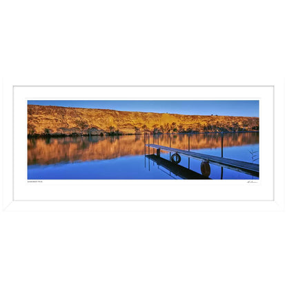 Ken Duncan Flood's Jetty Swan Reach SA Framed Print Black 127.6 x 60.9cm