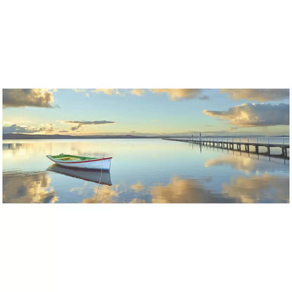 Ken Duncan Long Jetty Framed Print Black 101.2 x 57cm