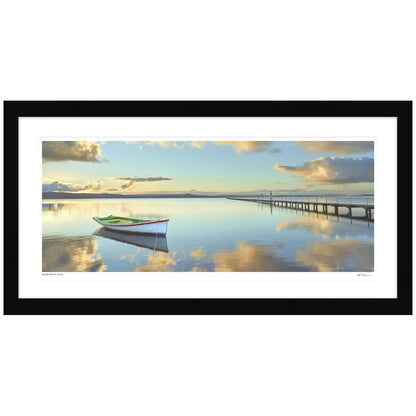 Ken Duncan Long Jetty Framed Print Black 101.2 x 57cm