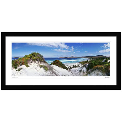 Ken Duncan Sand Dunes Lucky Bay WA Framed Print Black 101.2 x 51.9cm