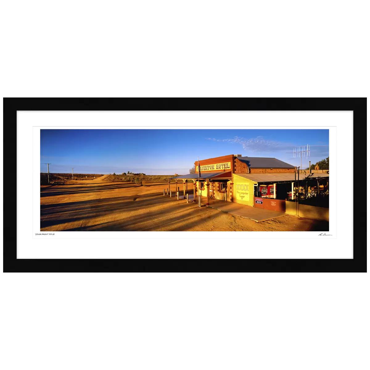 Ken Duncan Silverton Hotel at Sunrise White Framed Print 101.2 x 51.9cm