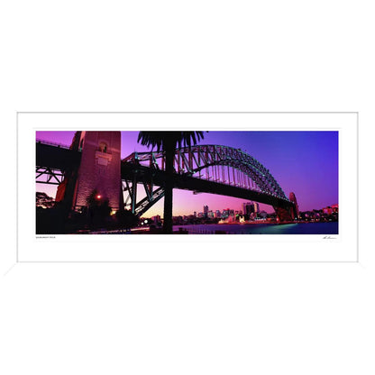Ken Duncan Sunset Sydney Harbour Bridge Framed Print Black 127.6 x 60.9cm