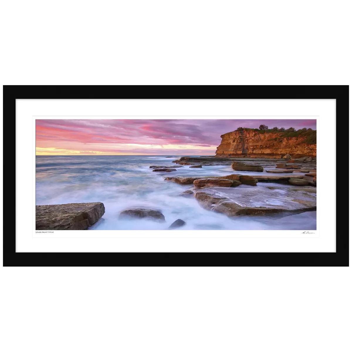 Ken Duncan Terrigal Dawn Black Framed Print 161 x 85.8cm