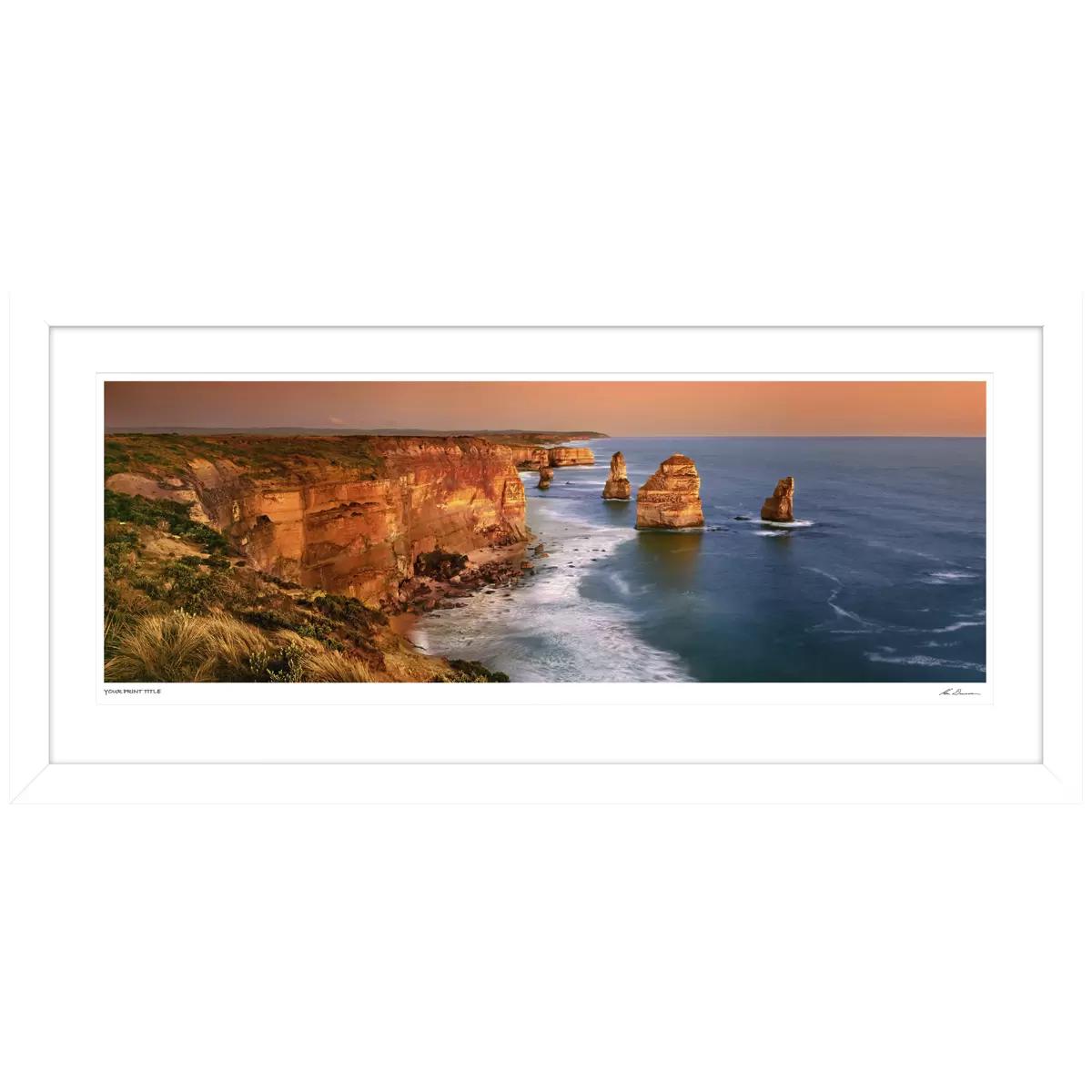 Ken Duncan Twelve Apostles White Framed Print 127.6 x 67.6cm