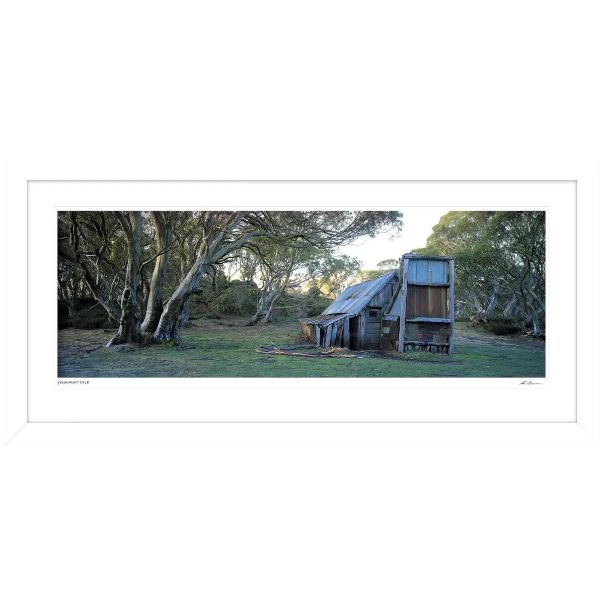 Ken Duncan Wallace Hut Alpine National Park Falls Creek Framed Print 101.2 x 51.9cm