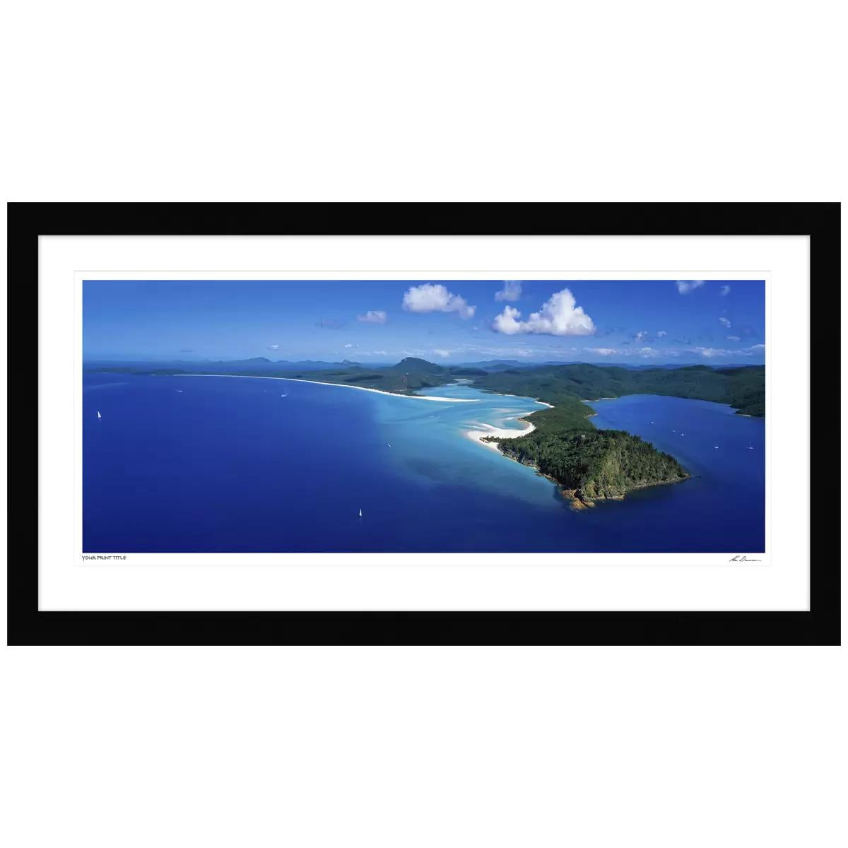 Ken Duncan Whitsundays QLD Black Framed Print 161 x 85.8cm