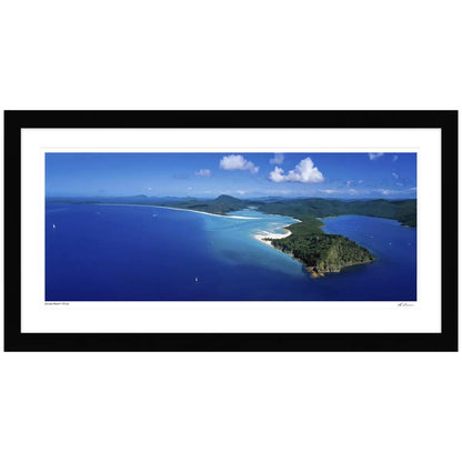 Ken Duncan Whitsundays QLD White Framed Print 57 x 101.2cm