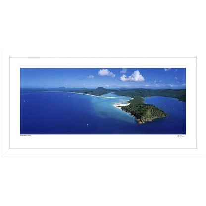 Ken Duncan Whitsundays QLD Framed Print White 127.6 x 67.6cm