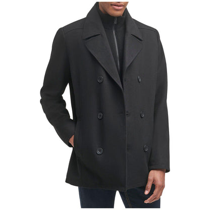 Kenneth Cole Men's Wool Coat Black