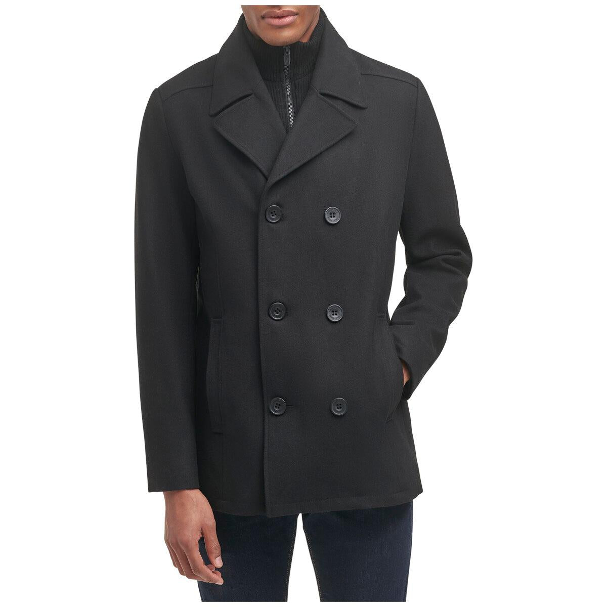 Kenneth Cole Men's Wool Coat Black