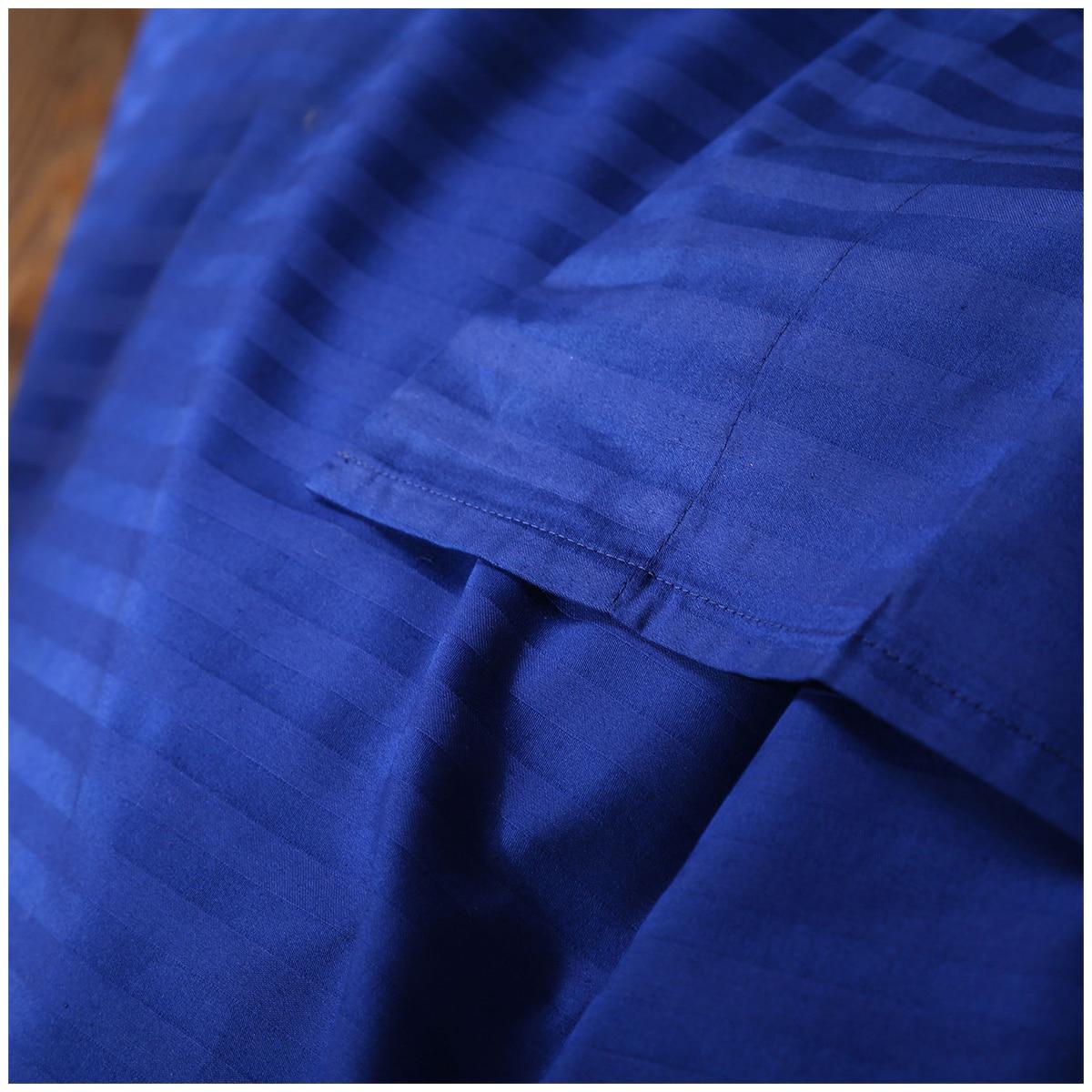 Kensington 1200 Thread Count Cotton Stripe Single Sheet Set Indigo