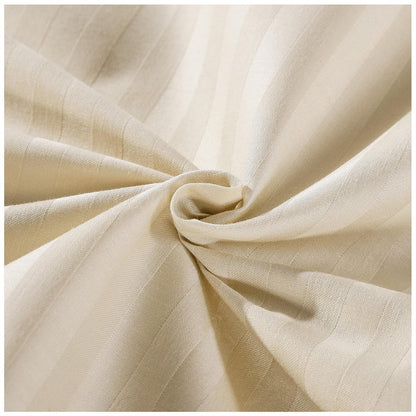 Kensington 1200 Thread Count Cotton Stripe Single Sheet Set Sand