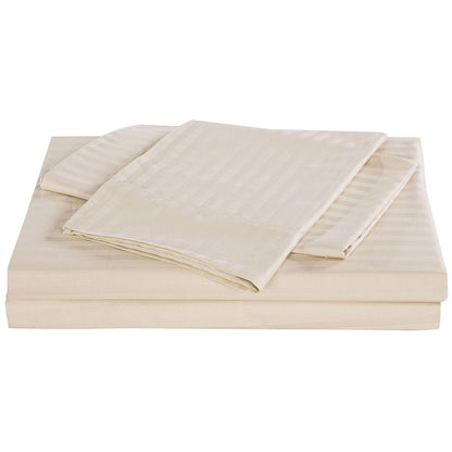 Kensington 1200 Thread Count Cotton Stripe Single Sheet Set Navy