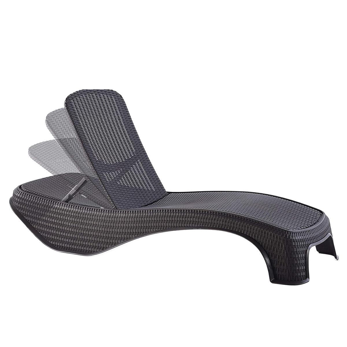 Keter Atlantic Sun Lounger Graphite Set 2 Piece