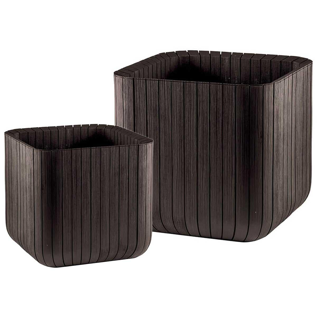 Keter Cube Planter Small And Medium 2 Piece Set