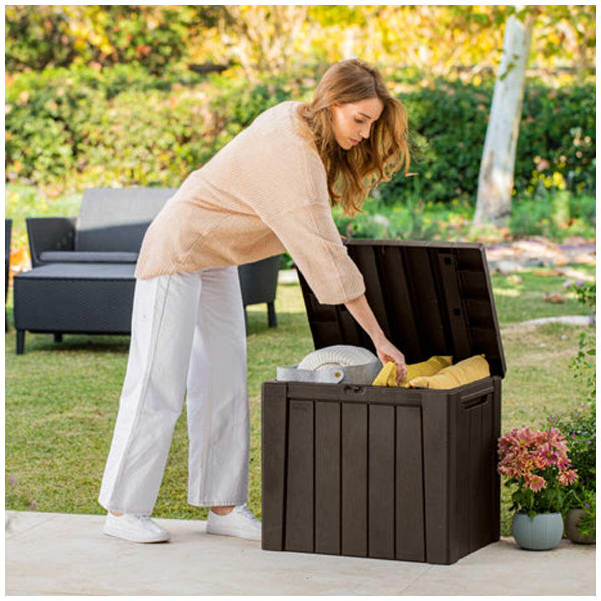 Keter Urban Storage 2 In 1 Storage Box Seat