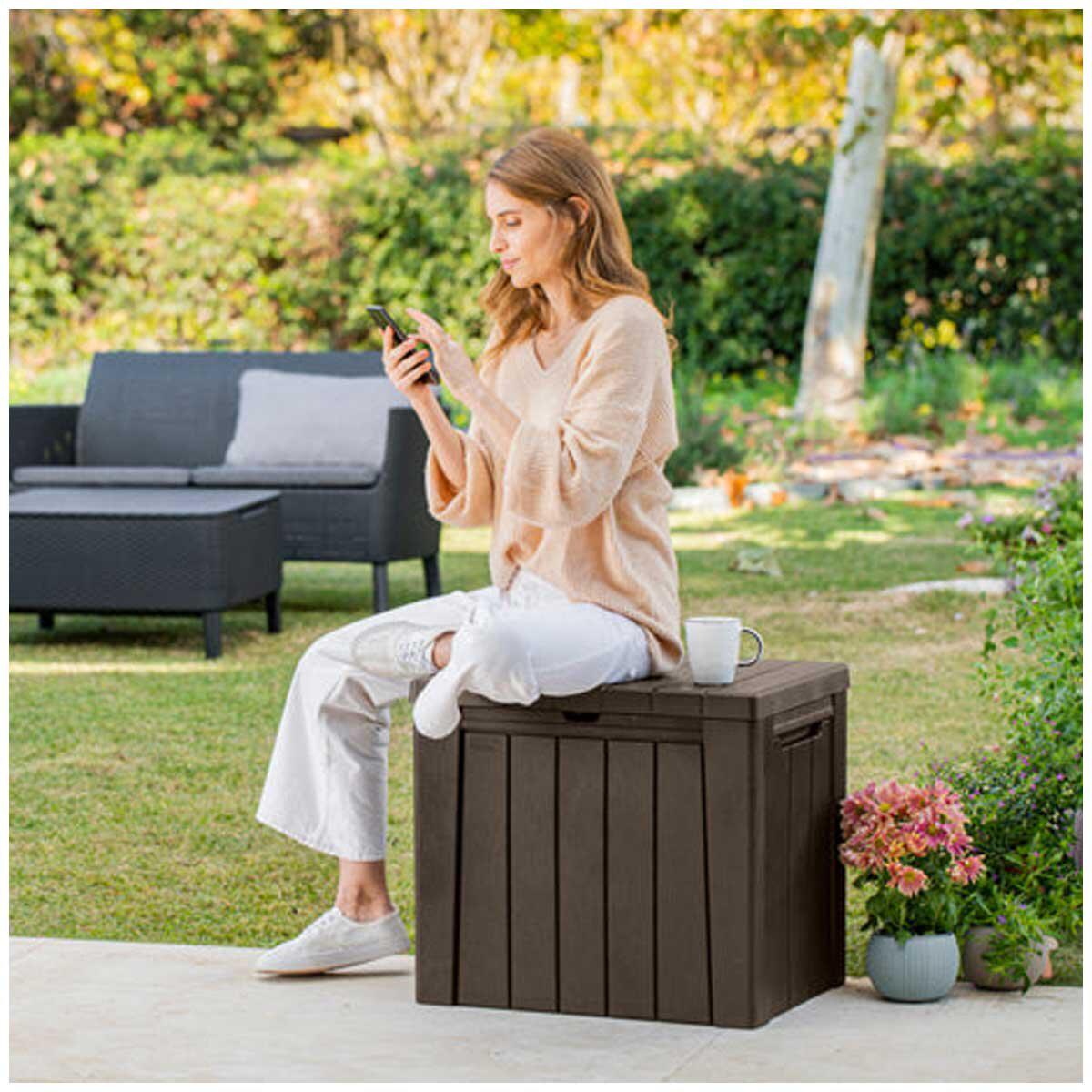 Keter Urban Storage 2 In 1 Storage Box Seat